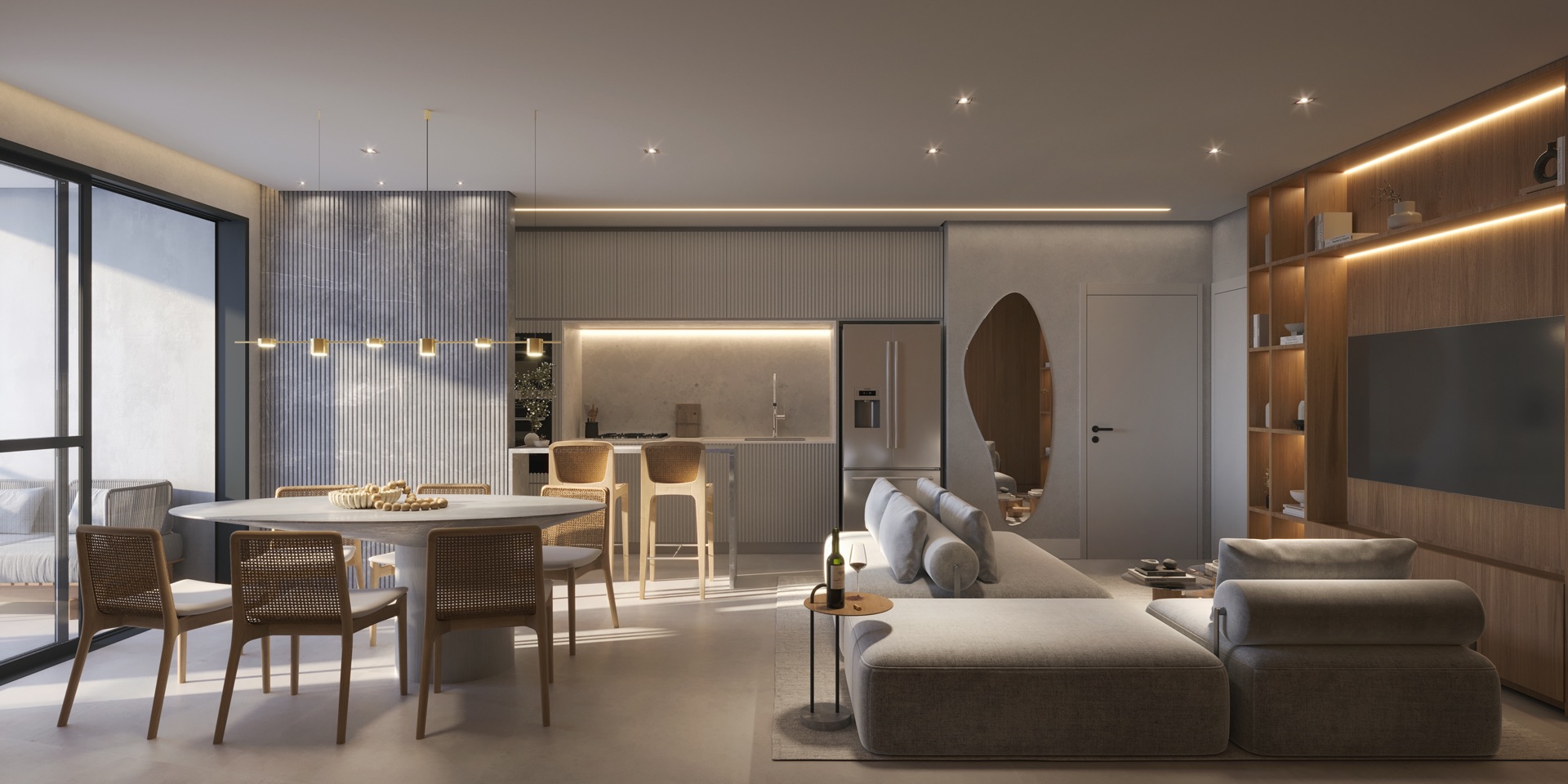 Living de apartamento do Ventura