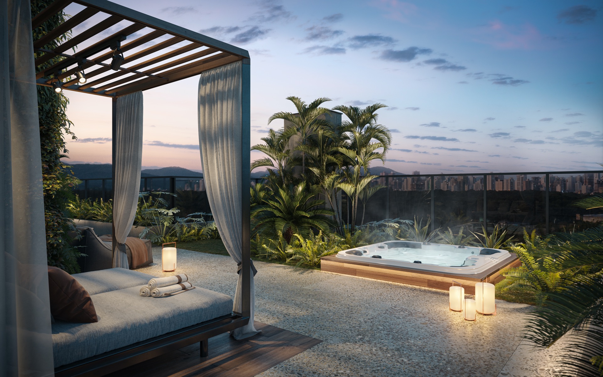 Lounge rooftop do Voz